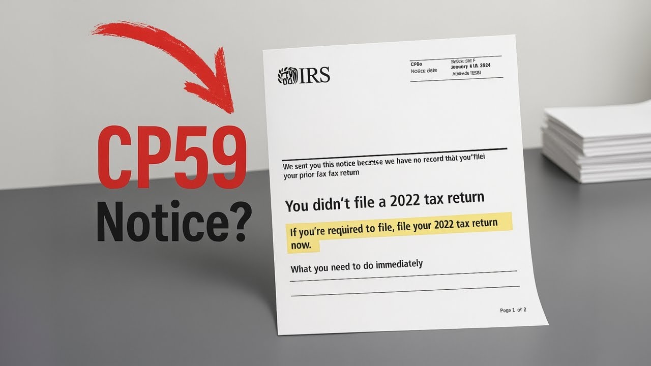 Received an IRS CP59 Notice? Don't Panic! Here's What to Do Next