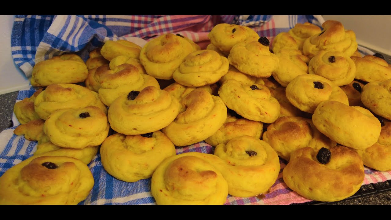 Glutenfria enkla Saftiga Lussekatter