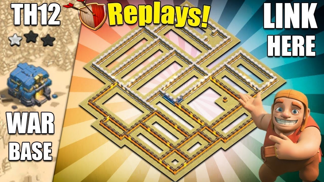 TH12 CWL War Base 2021 with Copy Link | TH12 CWL War Base Link | Anti 2 Star War Base Link