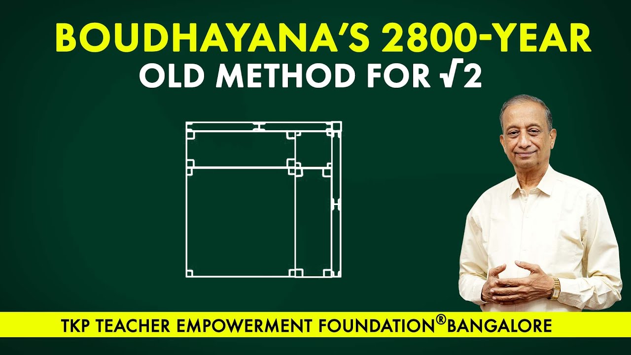 Boudhayana’s 2800-year-old method for √2 — a stunning geometric insight from ancient Indian math.