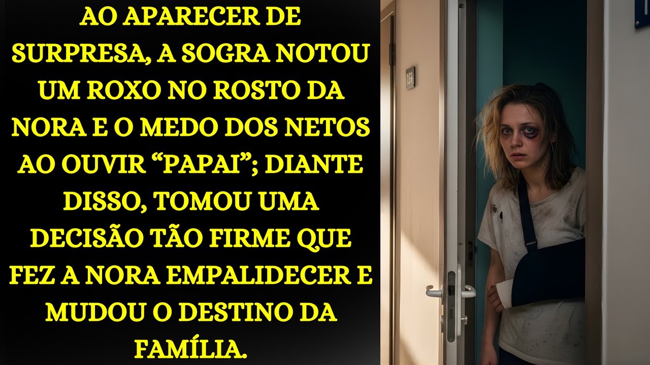 AO VER O MEDO NOS NETOS E UM HEMATOMA NA NORA, A SOGRA DECIDIU ENFRENTAR O PRÓPRIO FILHO.