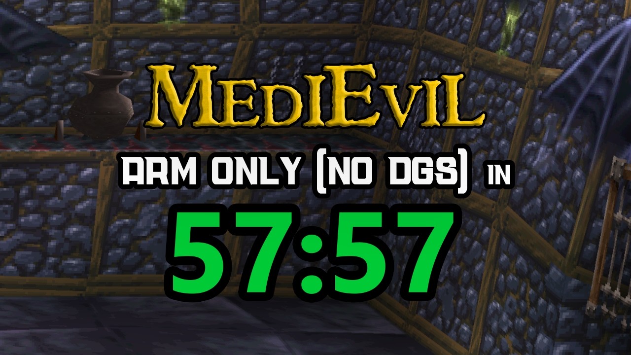 MediEvil - Speedrun | Arm Only (No DGS) in 57:57 (World Record)