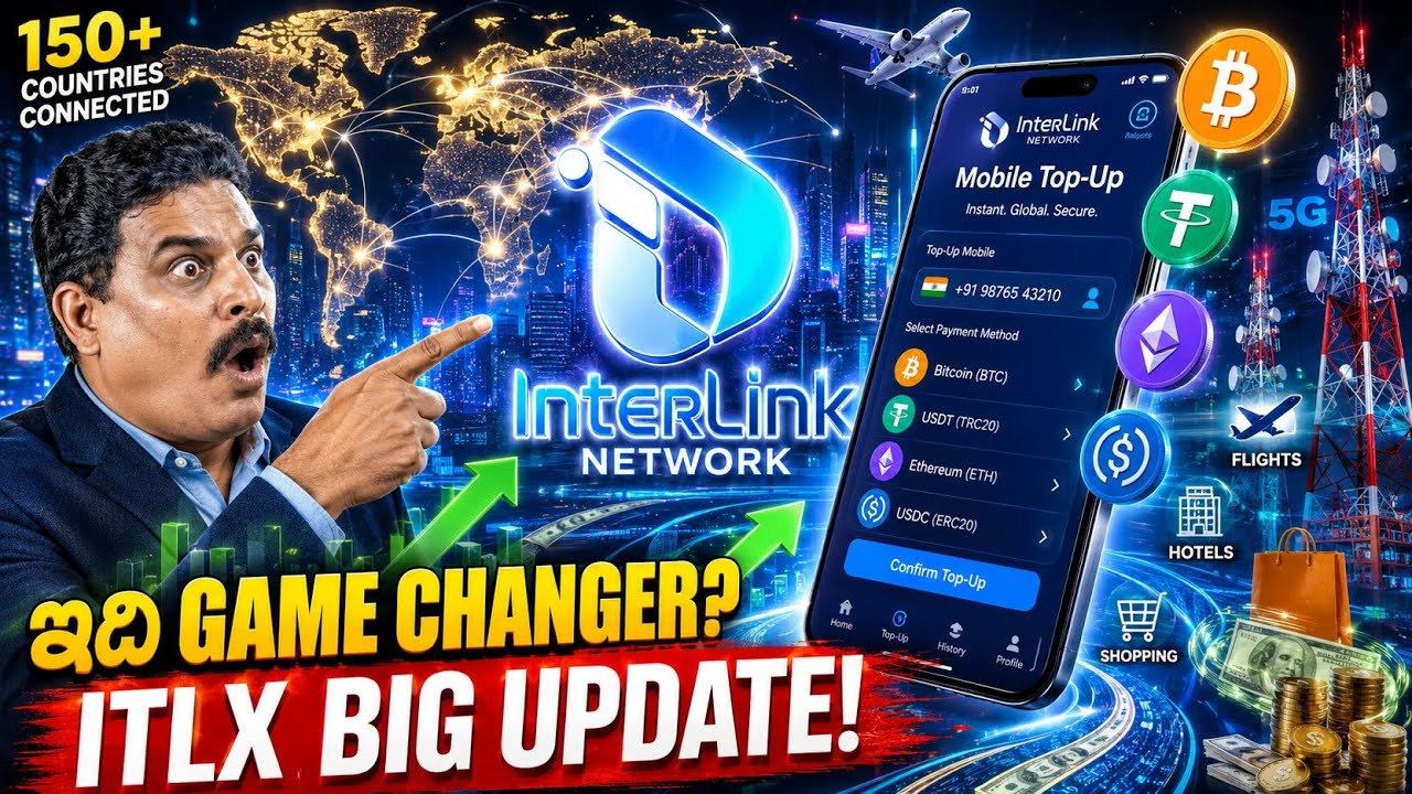 InterLink 5.0.4 Update | Mobile Top-Up Feature | ITLX Future Vision | Crypto Utility Revolution