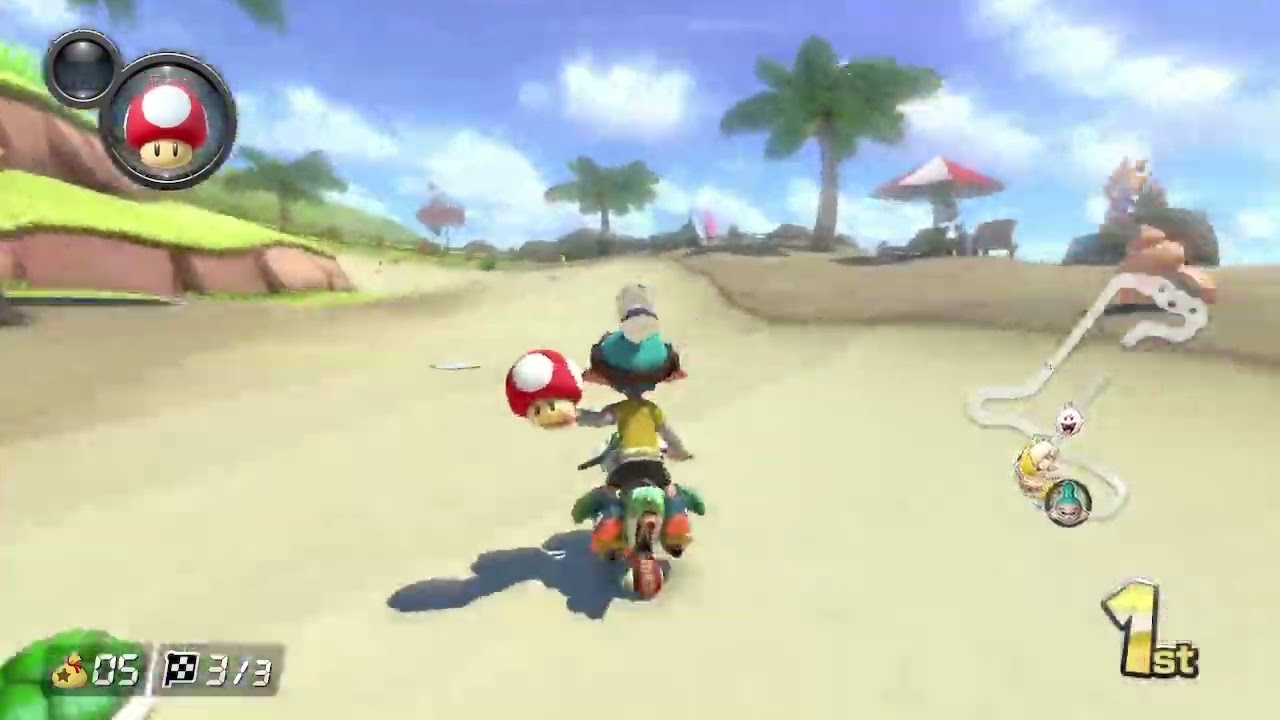 Inkling Boy, on the Yoshi Bike, now that's fire!