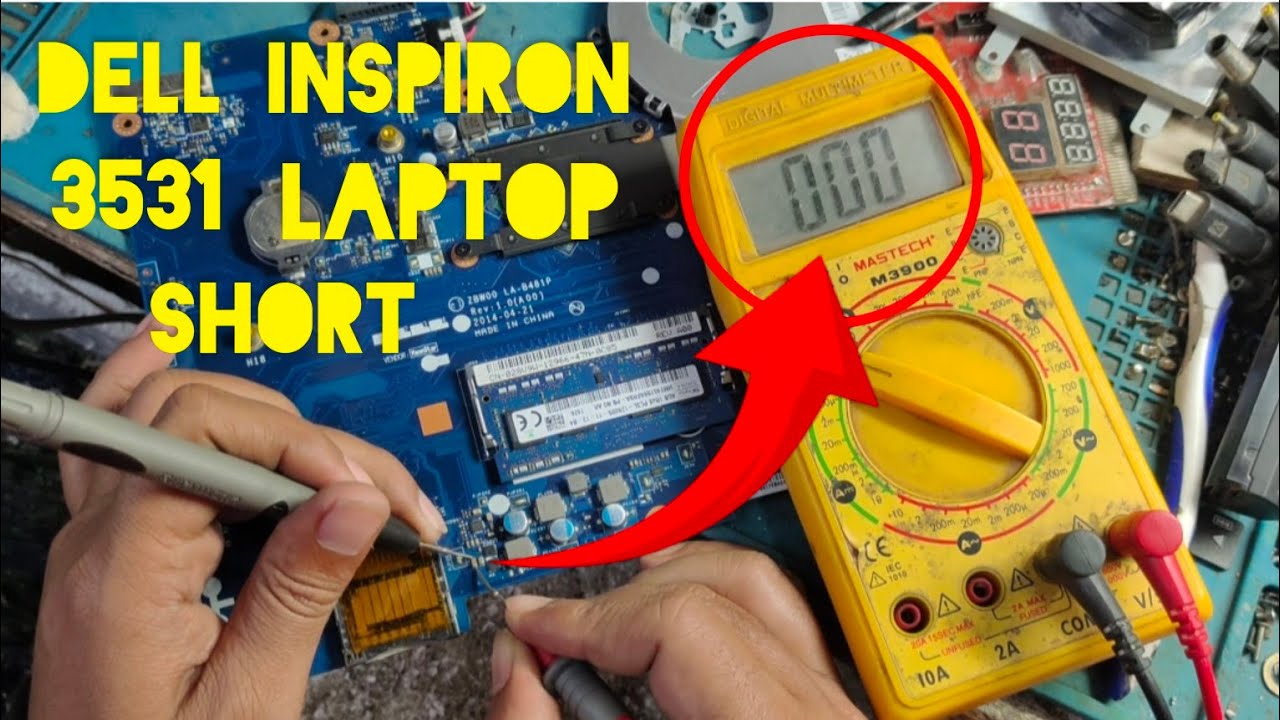 Dell Inspiron 15 3531 Laptop mother board short problem solved