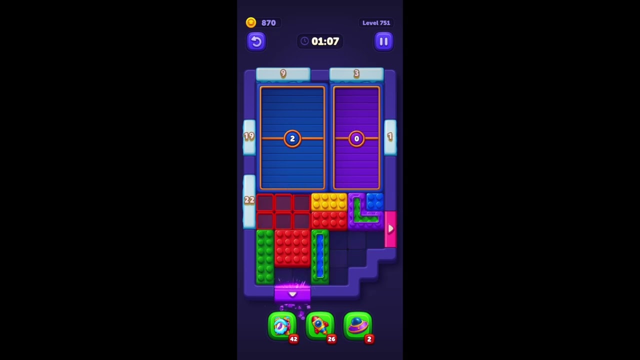 Block Out Level 751 Solution Explained ✅ + Replay