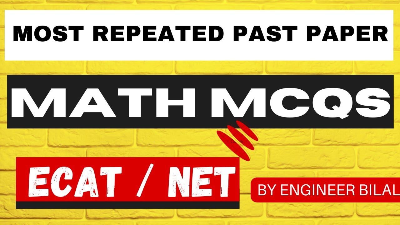 NUST NET 2025 Intersection of Conics ll ECAT Math Past Paper MCQs ll ECAT 2025 Math Preparation