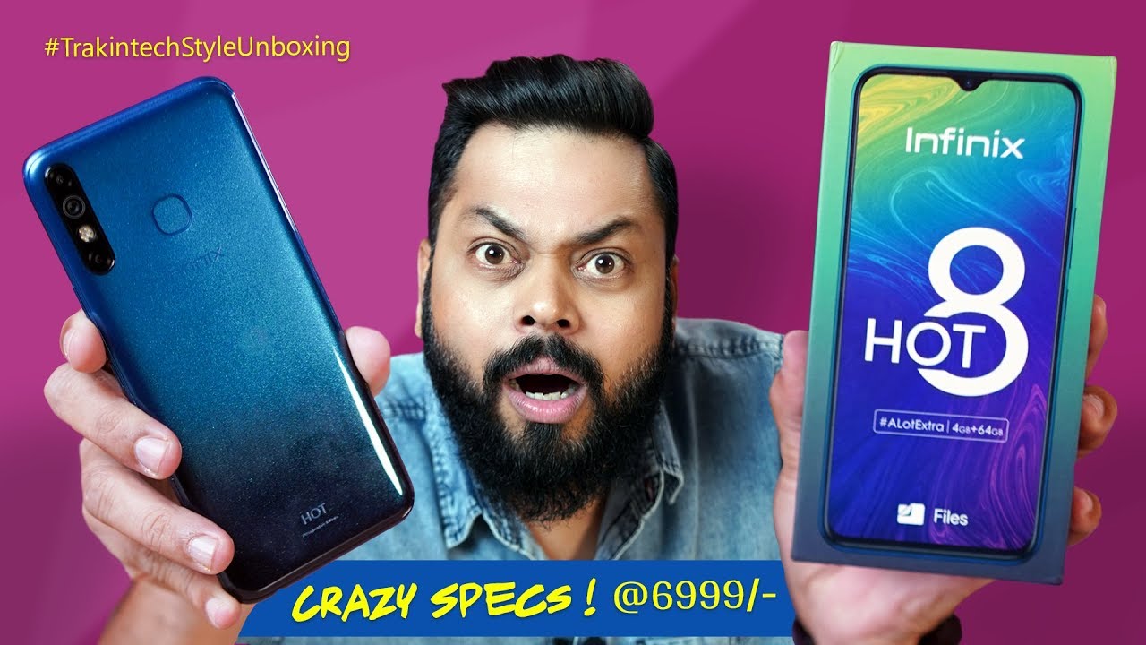 Infinix HOT 8 Unboxing & First Impressions ⚡⚡ Crazy..Crazy Specs at 6999!!