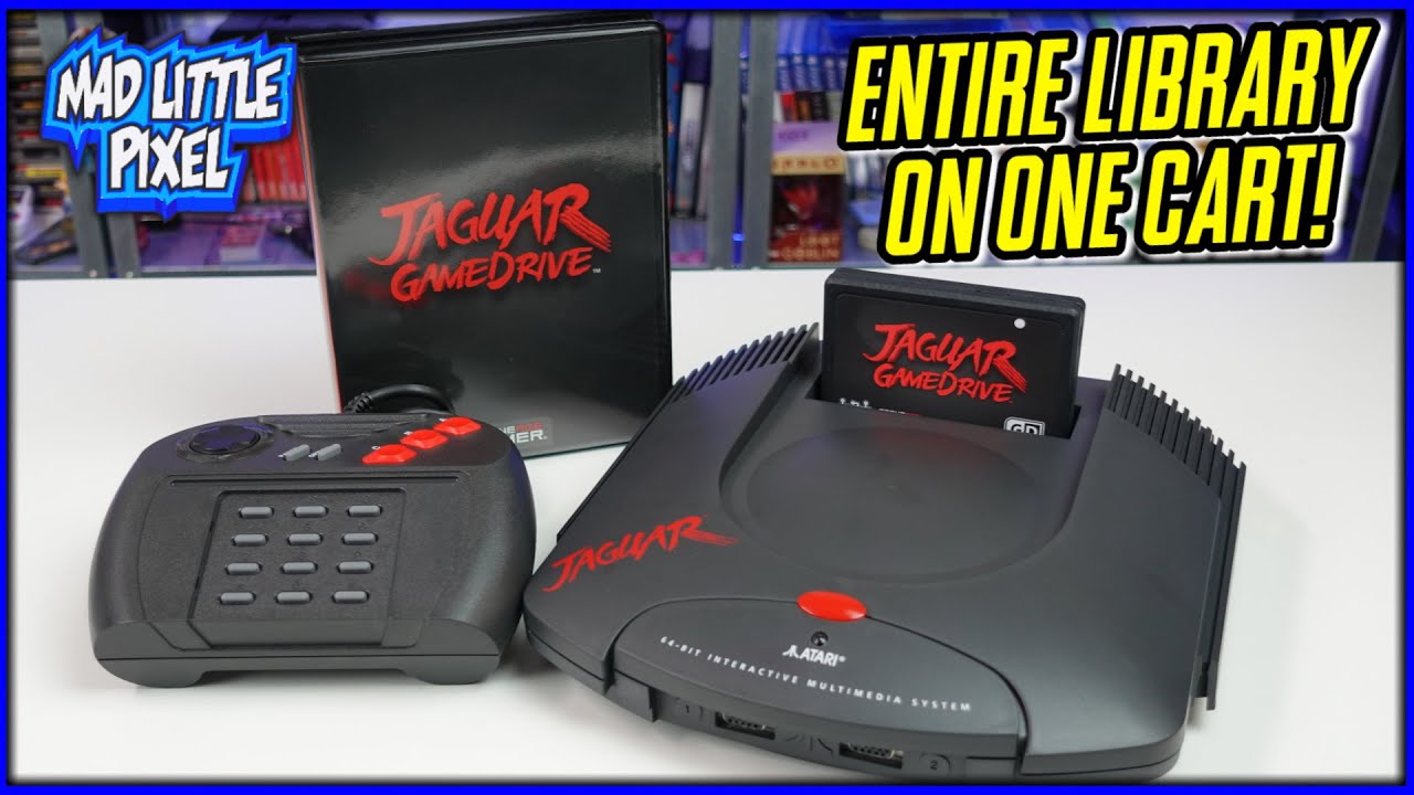 ВСЯ библиотека игр Atari Jaguar на одном картридже! Обзор и настройка GameDrive со всеми играми!
