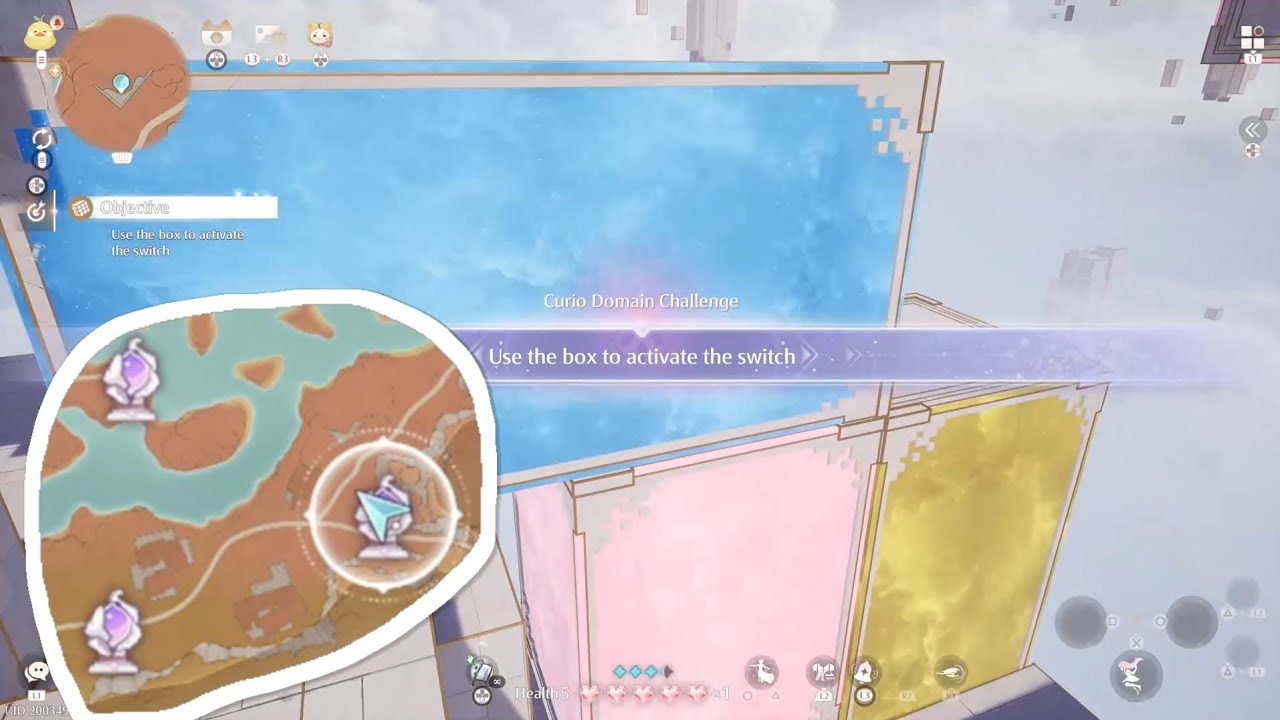 Infinity Nikki - itzaland Curio Domain Challenge: Use the box to activate the switch