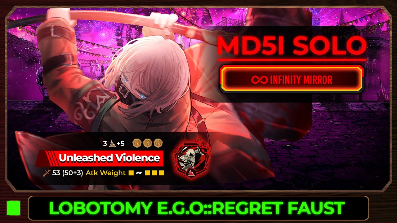 Lobotomy E.G.O::Regret Faust - MD5I Solo [Limbus Company]