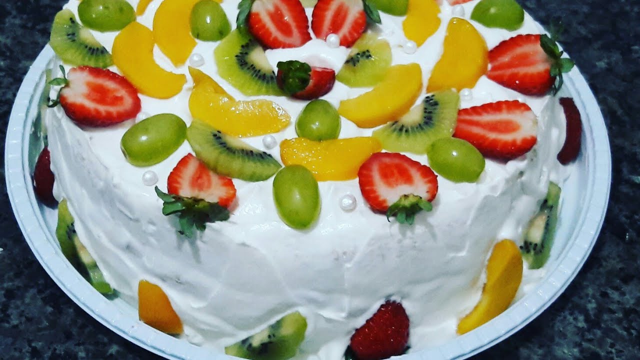 BOLO DE FRUTAS RECHEADO  DIVINO PASSO A PASSO