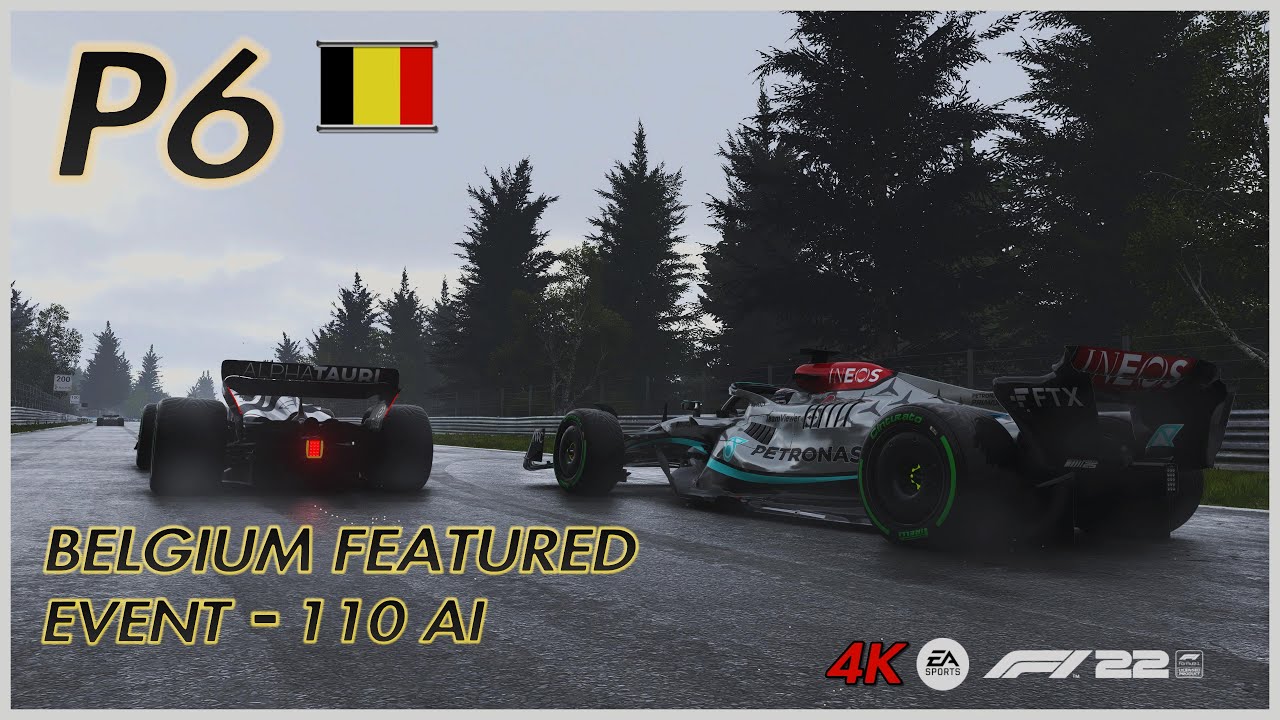 Dodging Cars In The Wet In This Weeks Belgium Featured Event | 110 AI P6 Finish On Playstation [4K]