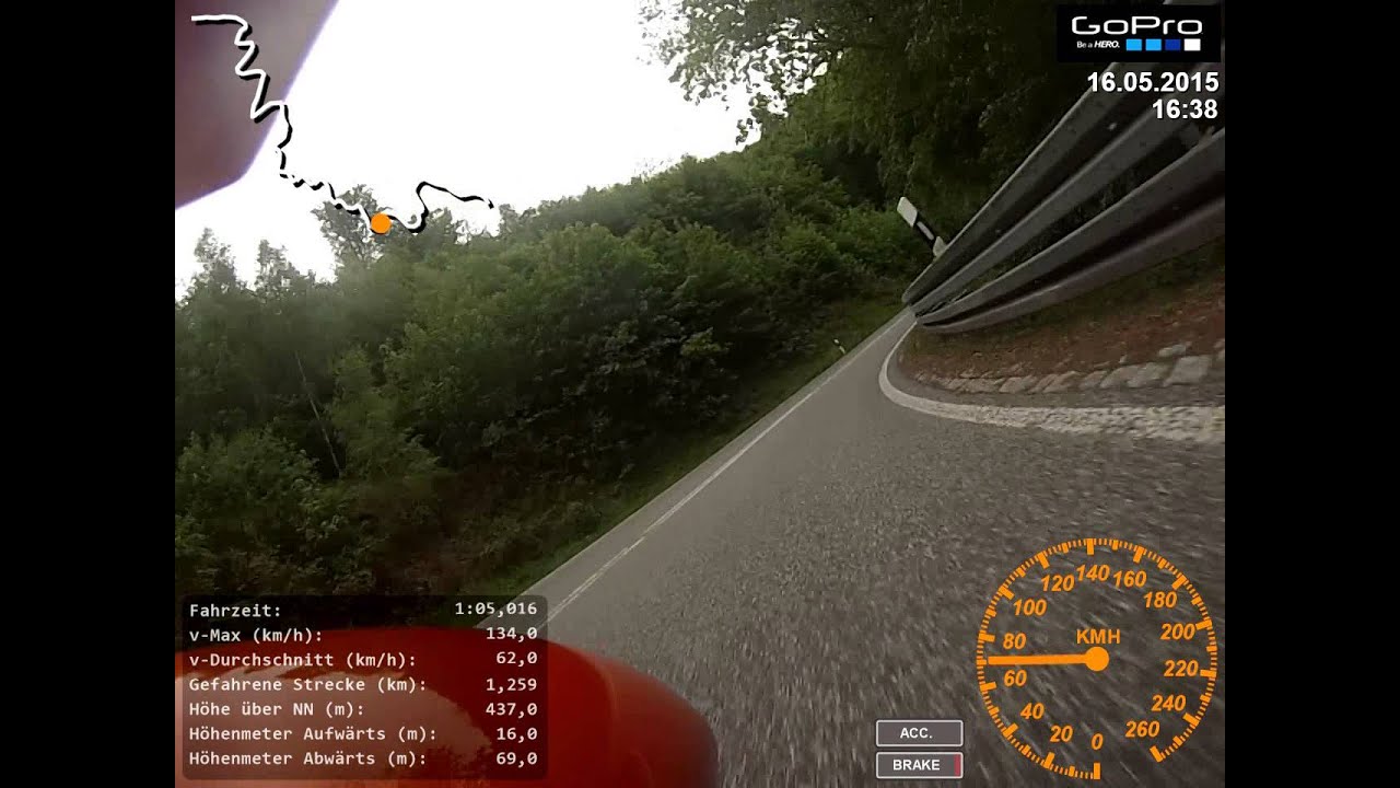 Motorrad Kyffhäuser - Z1000 + GoPro Hero 3 - 16.05.2015 Runde 1 by OrangeZ
