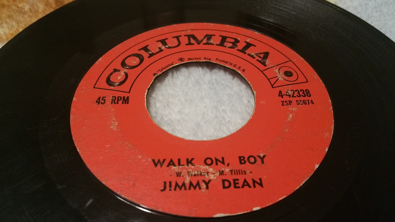 Jimmy Dean - Walk On, Boy (45) (Columbia)