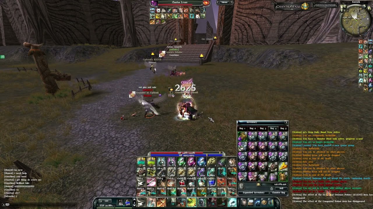 Archlord - Berserker pvp