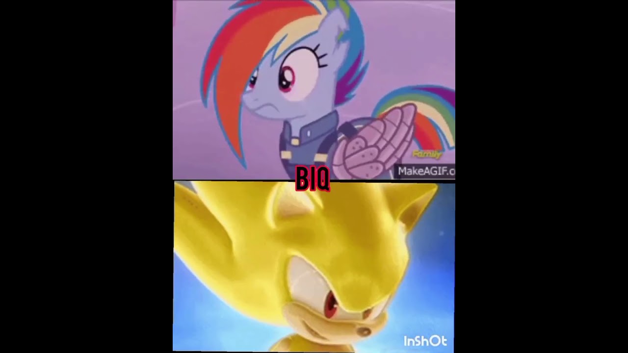 Rainbow dash vs sonic all forms 