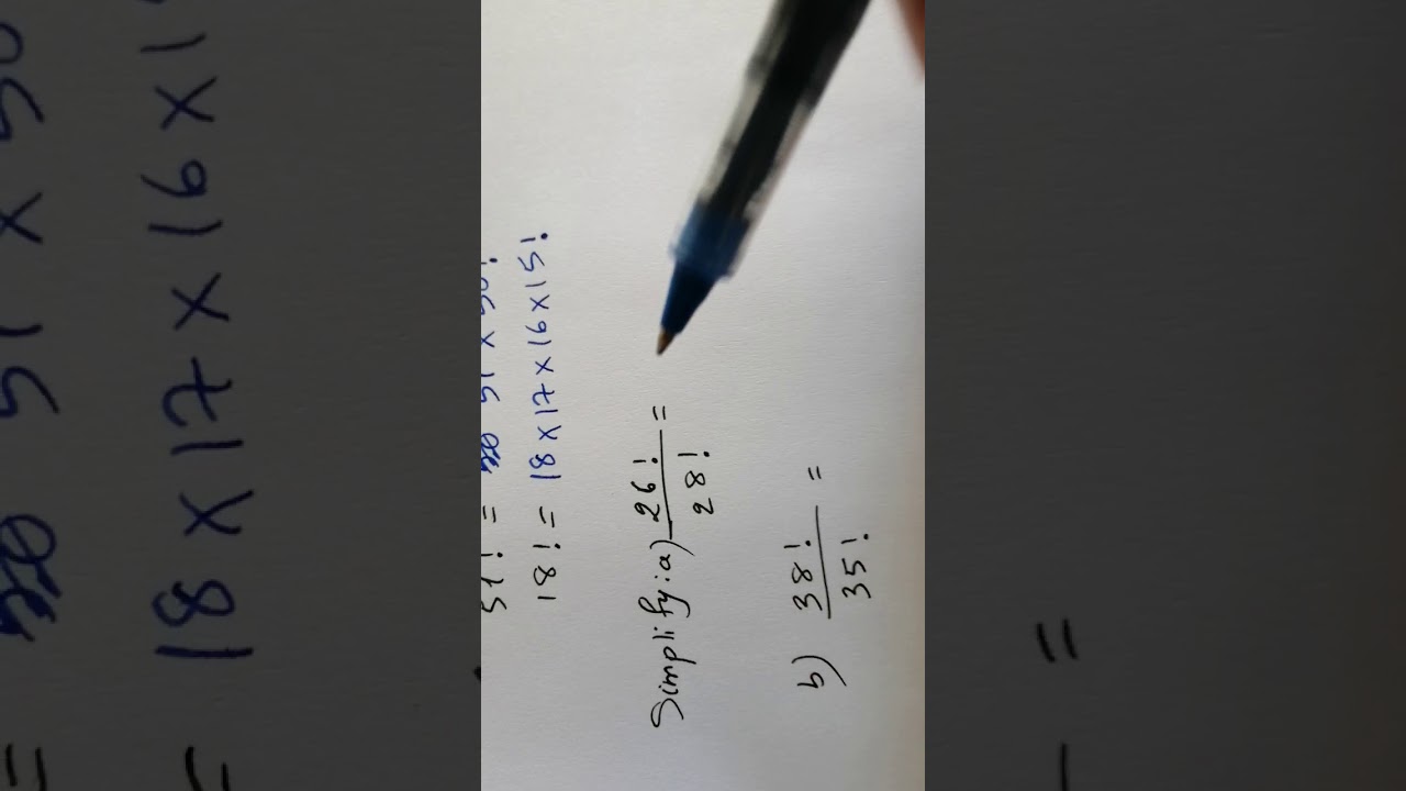 Grade 11 Scientific Counting (video 1) Factorial