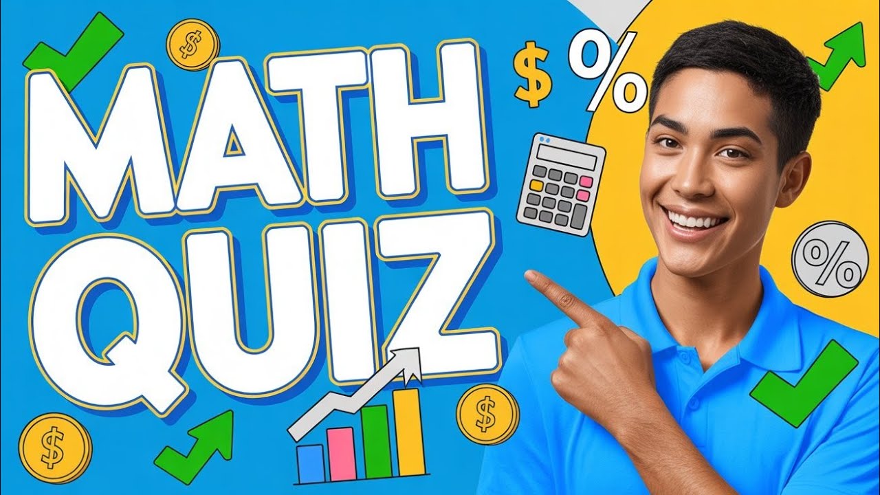 20 Math MCQs Quiz | Easy to Medium Maths Test 🧠 | Learn & Practice Math
