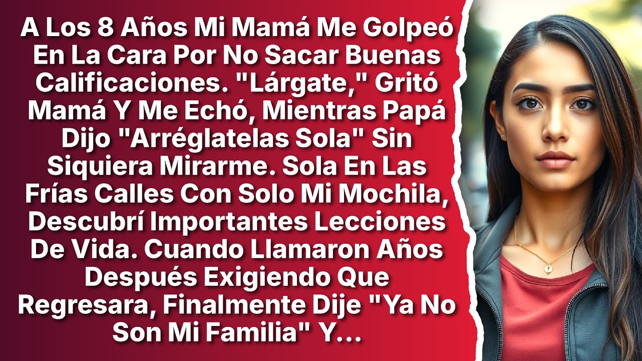 A Los 8 Años Mi Mamá Me Golpeó Por No Sacar Buenas Calificaciones Y Me Echó Mientras Papá Dijo...