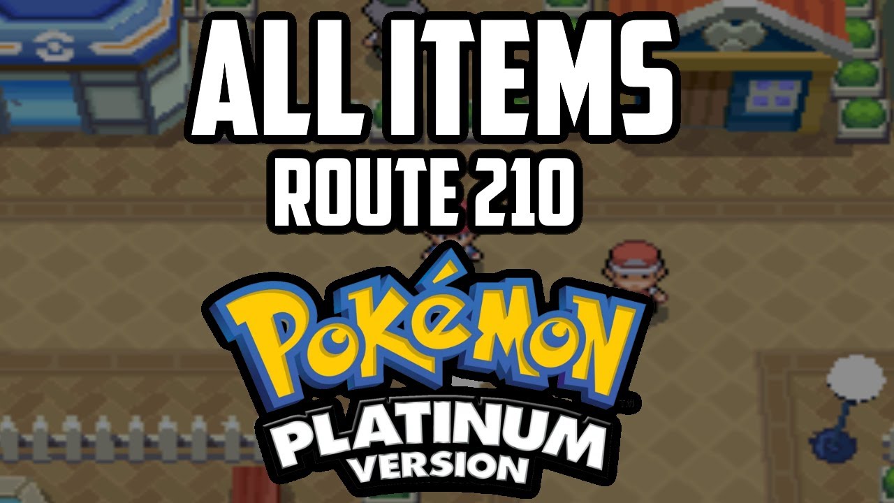 EVERY Item in Route 210 - Pok&eacute;mon Platinum