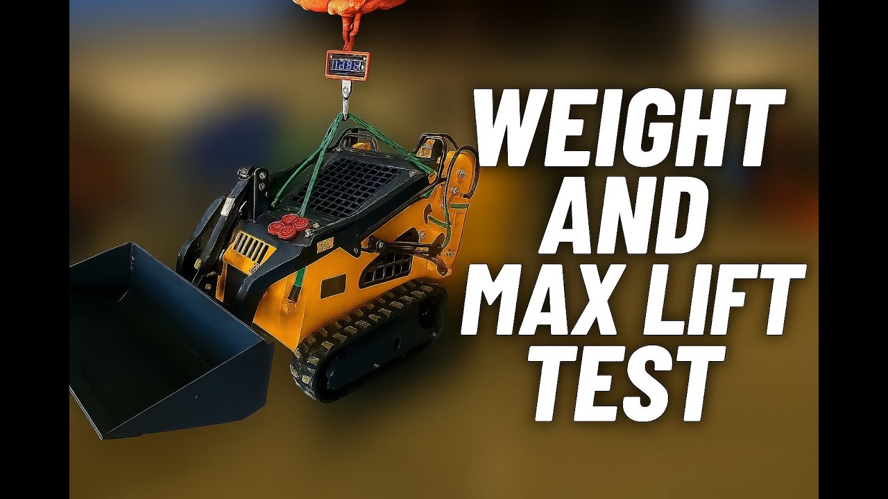 Chinese Mini Skid Steer — WEIGHT & MAX LIFT TEST!