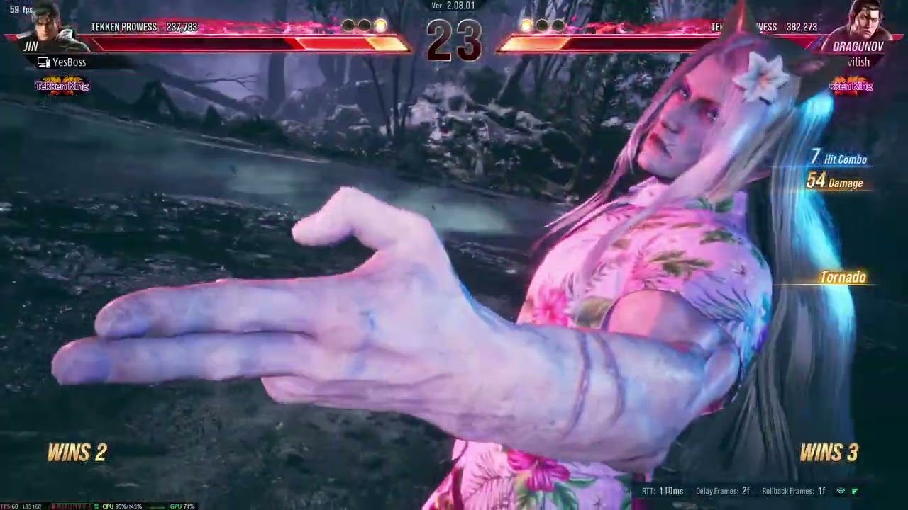 JIN vs DRAGUNOV | Tekken 8 Rank Season 2 ( ULTRA GRAPHICS )