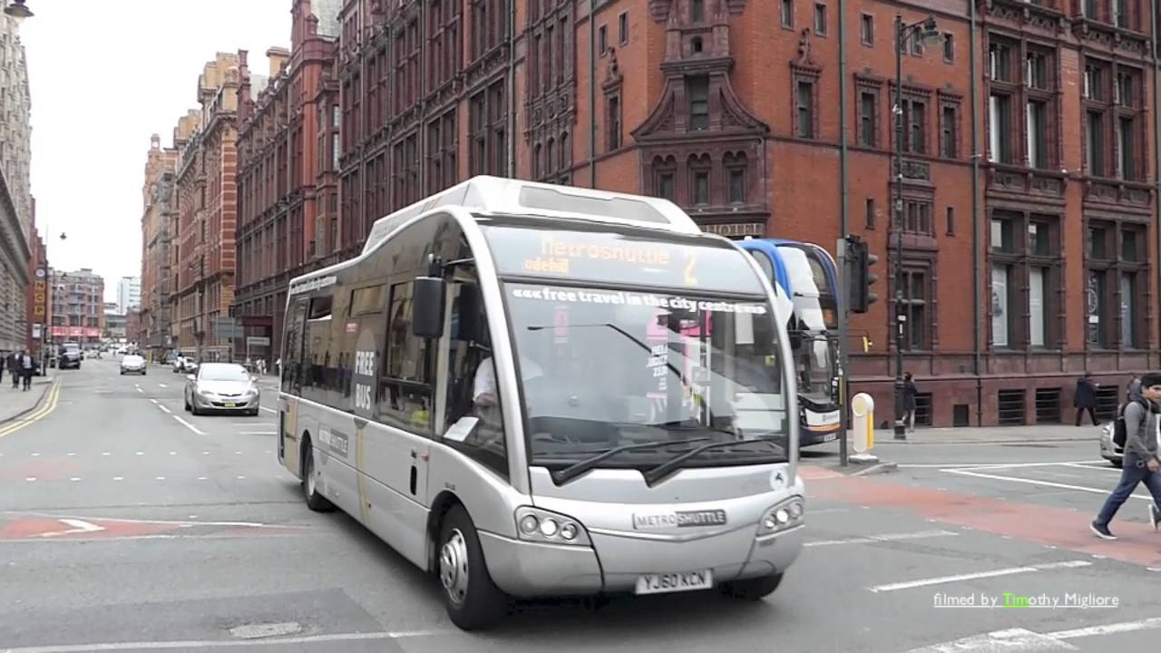 Buses in Manchester, UK 2016