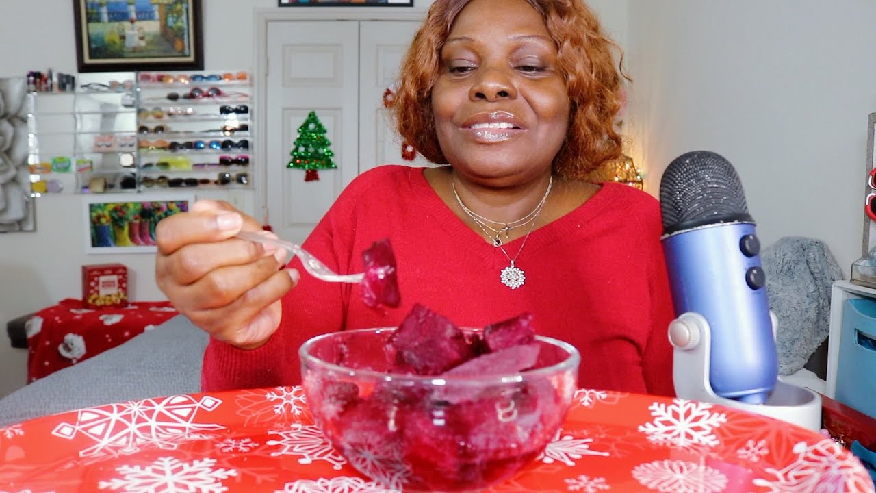 Holiday Beets ASMR Eating Sounds