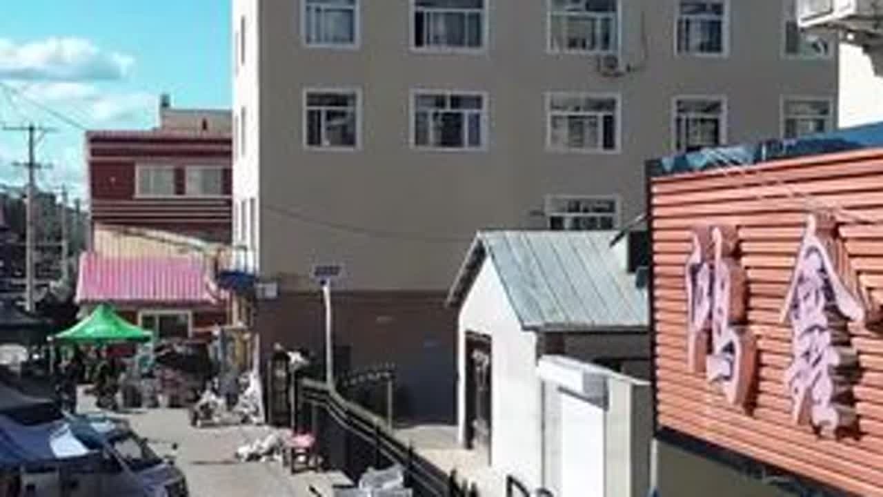 航拍黑龙江省呼玛县