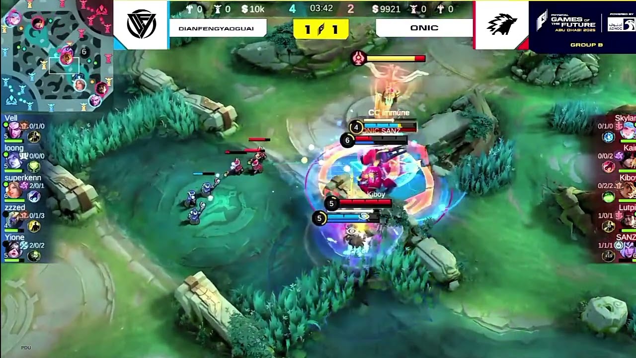 ONIC ID VS DIANFENGYAOGUAL | GROUP STAGE | MATCH 3 | GAMERS OF THE FUTURE 