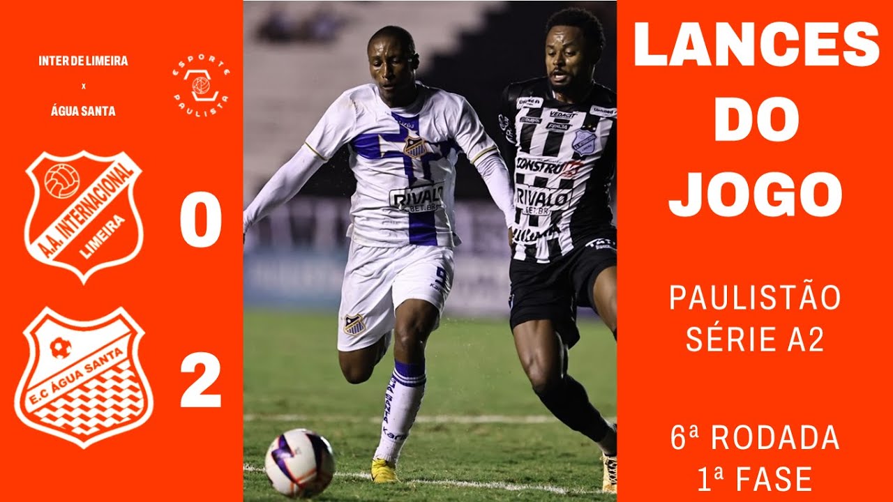 GOLS e LANCES DE INTER DE LIMEIRA 0x2 &Aacute;GUA SANTA - PAULIST&Atilde;O A2 | 2026 - 6&ordf; RODADA - IMAGENS: FPF