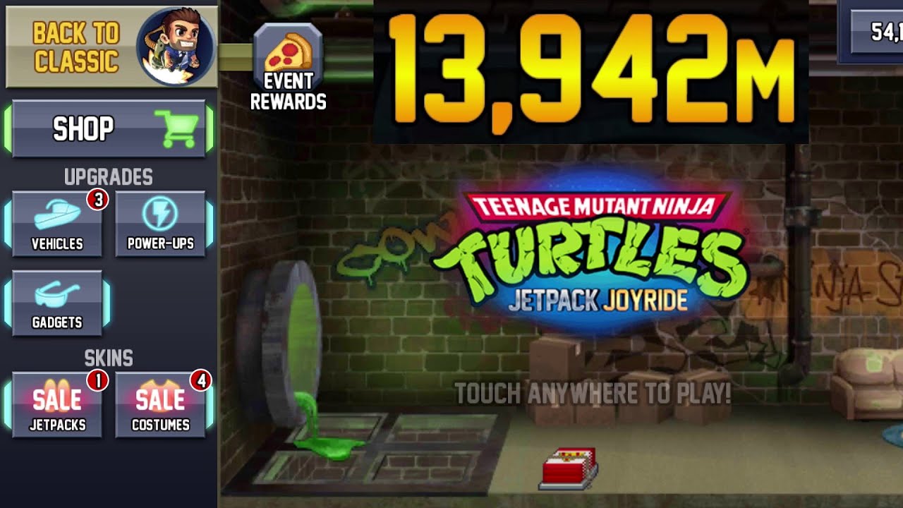 Jetpack Joyride #13 Mutant Ninja Turtle 13,942