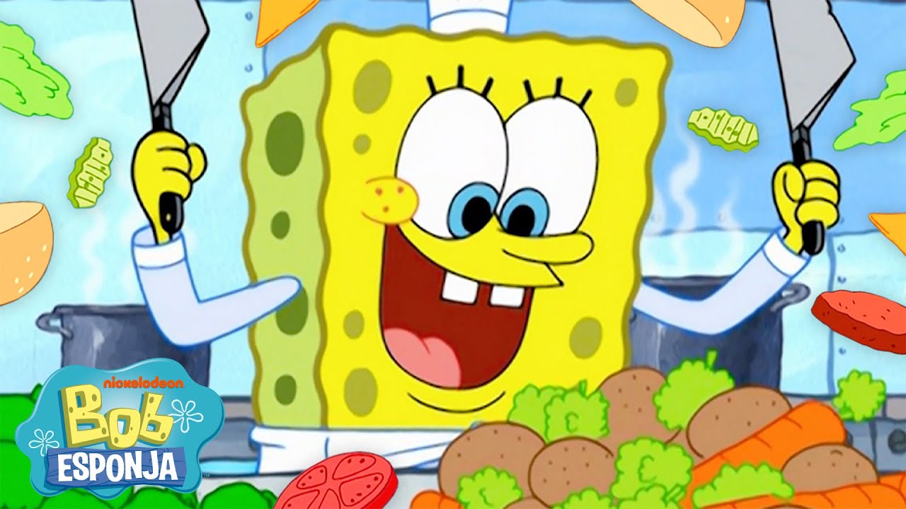 Bob Esponja | 1 HORA de Bob Esponja Cocinando 🔥🔥🔥  | Bob Esponja en Espa&ntilde;ol
