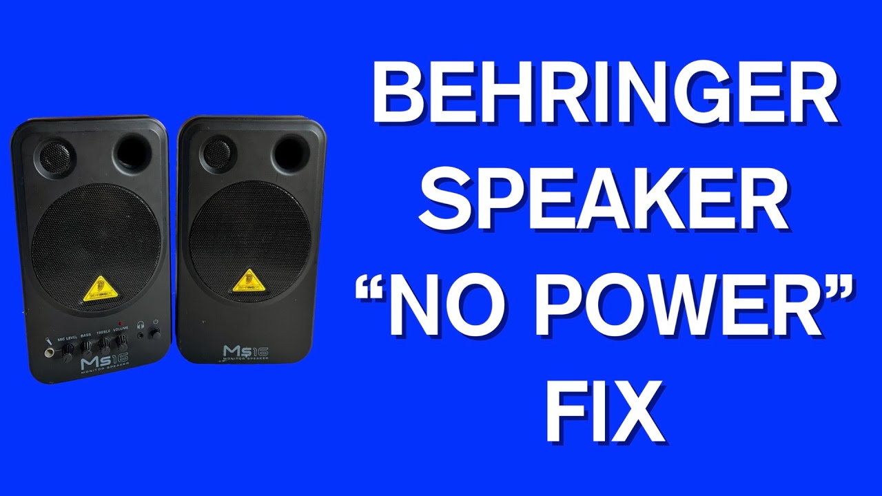 Behringer MS16 Studio Monitor Speakers 