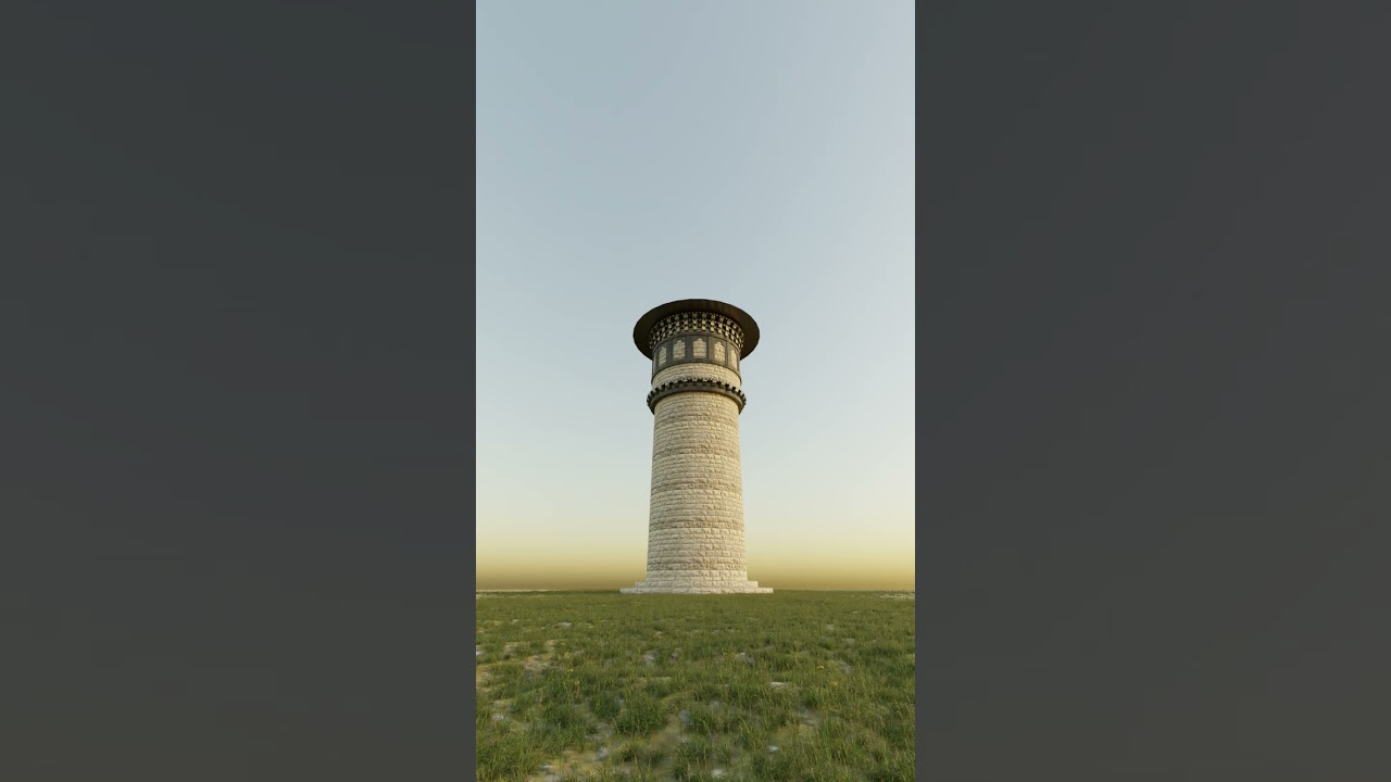 #3dart #cg #blender3d #blender #3dmodeling #bhutan #architecture #archviz