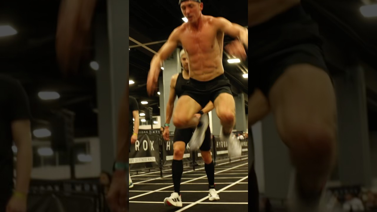 HYROX Doubles BBJ Pace. #hyrox #hyroxtraining