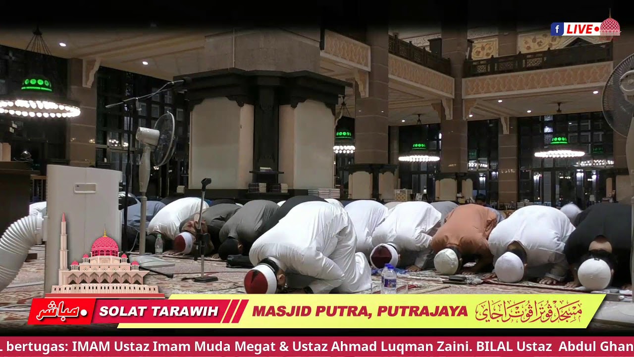 STRIM LANGSUNG &bull; Solat Tarawih 1446 Masjid Putra, Putrajaya.