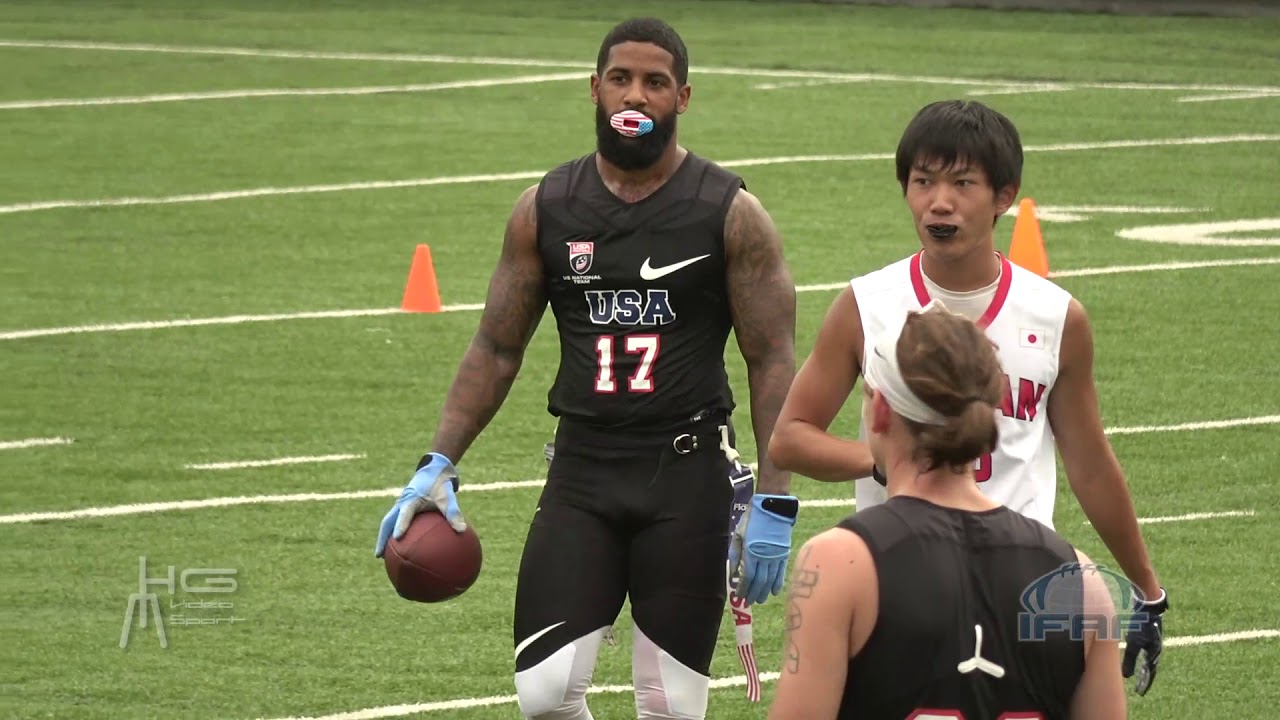 MUNDIAL DE FLAG FOOTBALL 2018 USA VS JAPON MASCULINO DIA 2