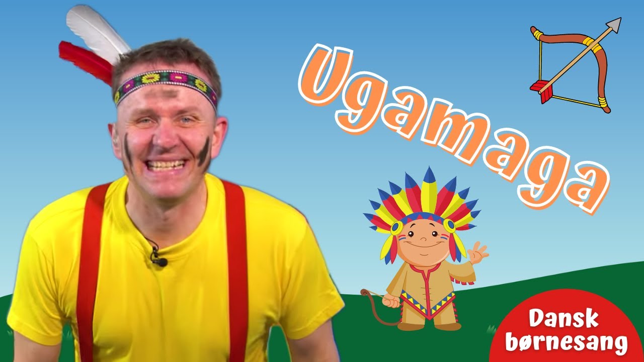 Ugamaga - Vi er indianere | Børnesang | Indianer | Leg og bevægelse | Fantasi | Michael Back