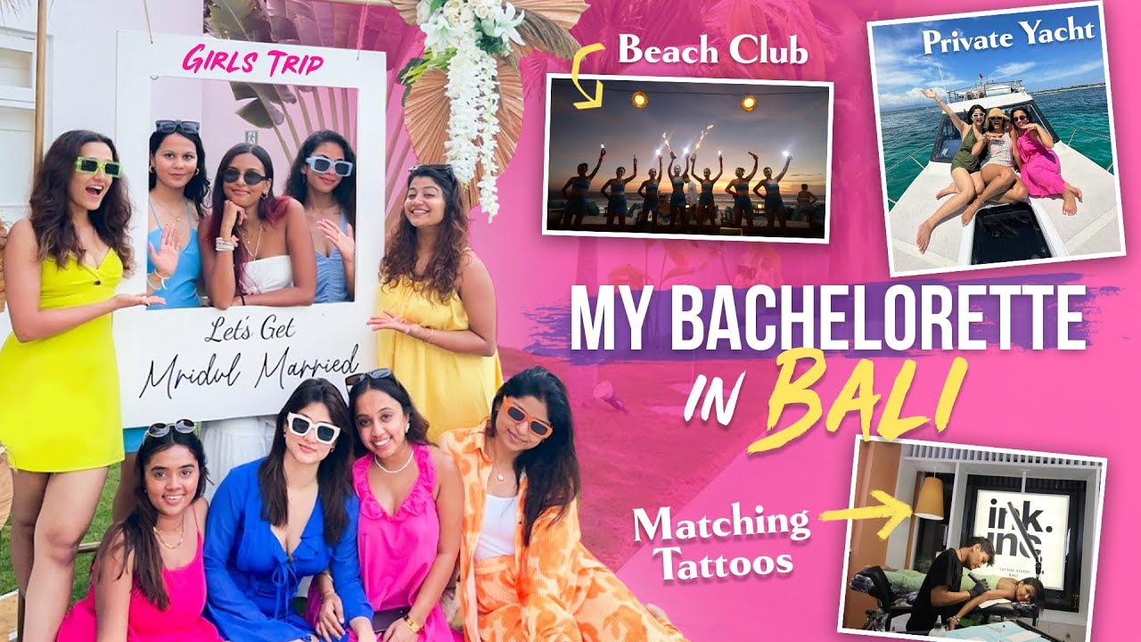 EPIC BACHELORETTE IN BALI💍🥂✨ / Mridul Sharma