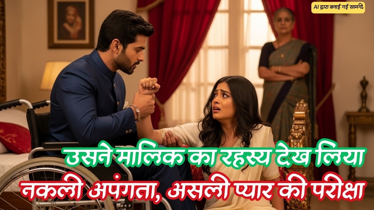 नौकरानी ने देखा अपाहिज मालिक का राज़, मुंह बंद रखने को हुई शादी। पति का नाटक निकला पत्नी की परीक्षा!