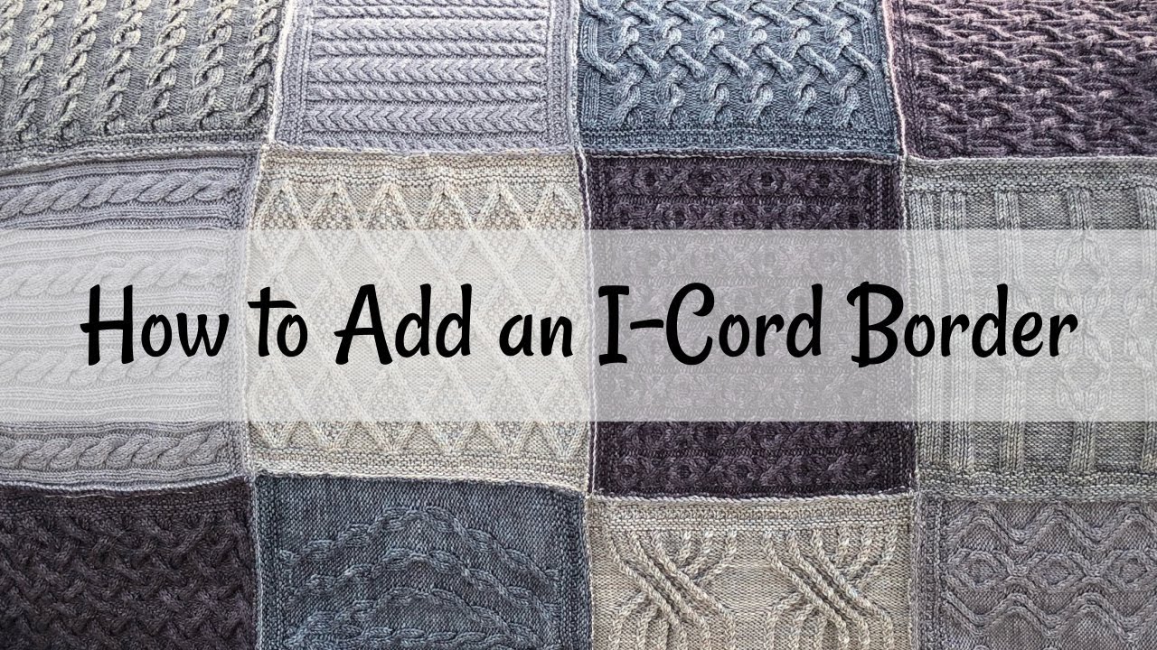 How to Add an I-Cord Border