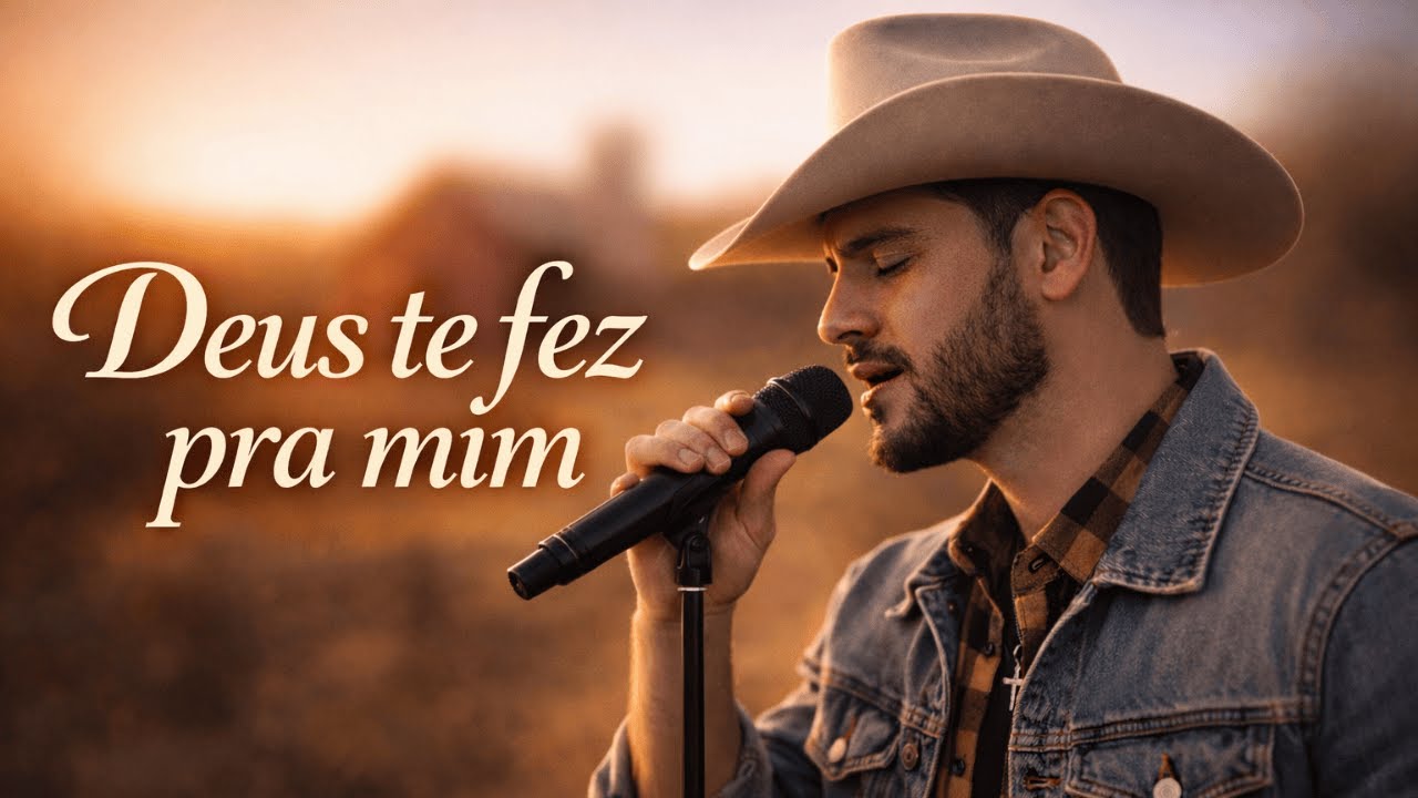 Deus te fez para mim 💕 — Versos de amor | Araújo Sertanejo | Gospel [VideoClipe oficial]