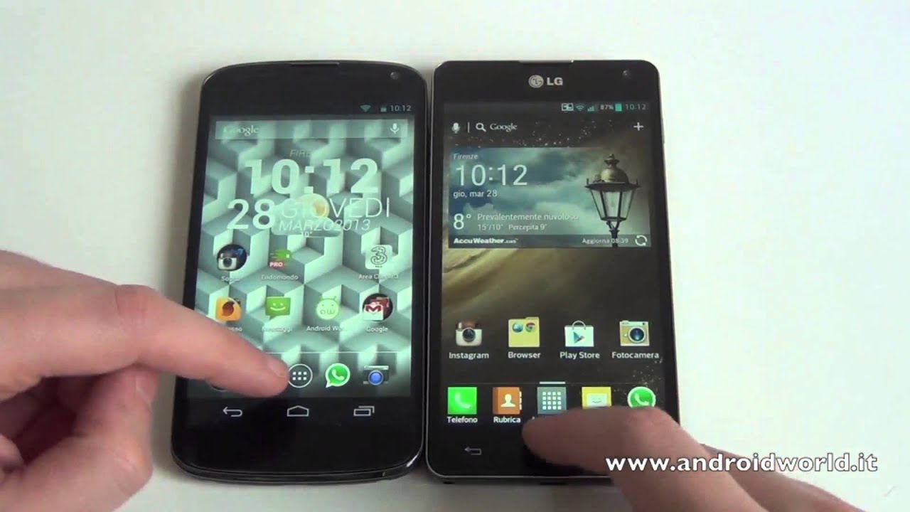 LG Optimus G vs LG Nexus 4: confronto fra i due dispositivi