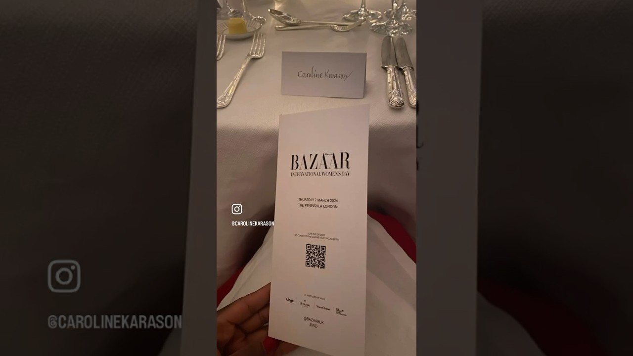 Caroline Karason with ​⁠ @HarpersBazaar  @harpersbazaaruk at @ThePeninsulaHotels London #IWD24