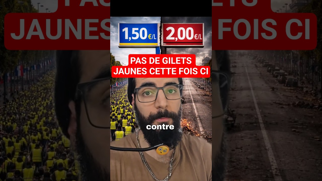 😨 Pourquoi ya pas de gilet jaune dans la rue cette fois-ci pour l'essence #actu #info