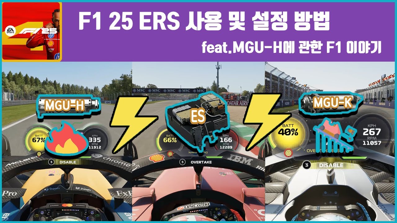 F1 25 ERS 사용 및 설정 방법