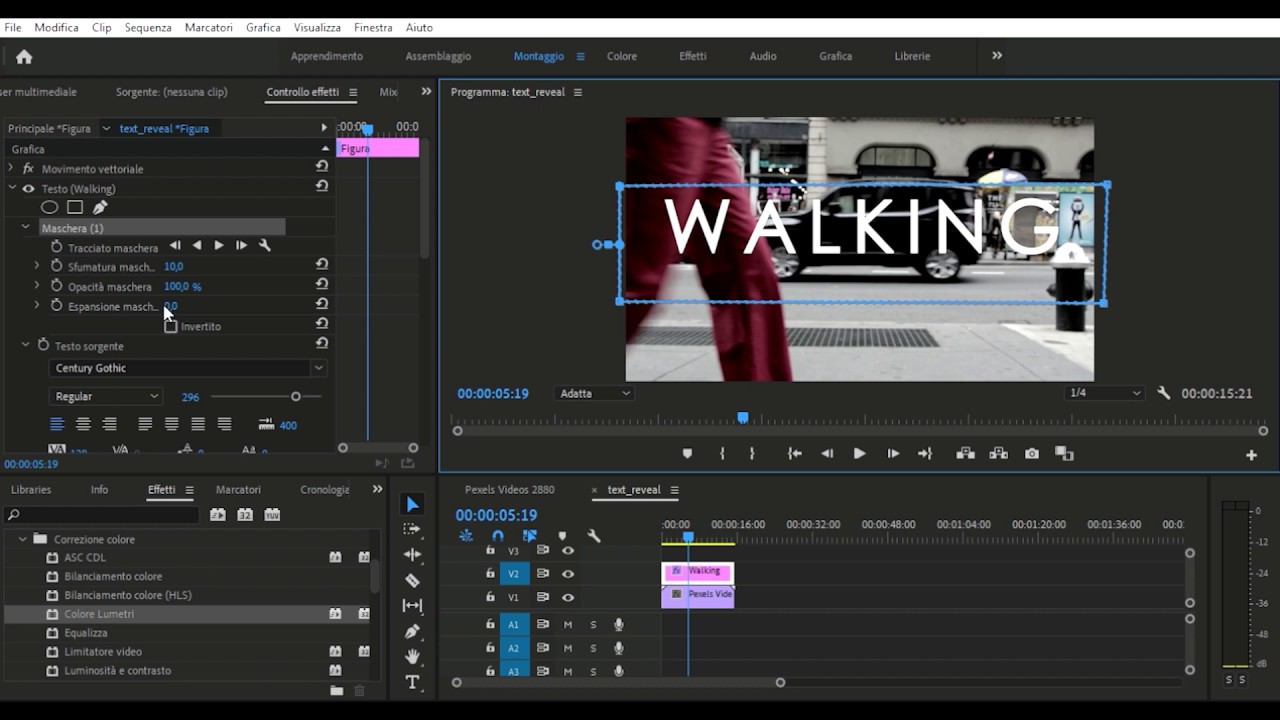 Comparsa Testo Facile con Adobe Premiere Pro - Easy Text Reveal in Adobe Premiere Pro 2020