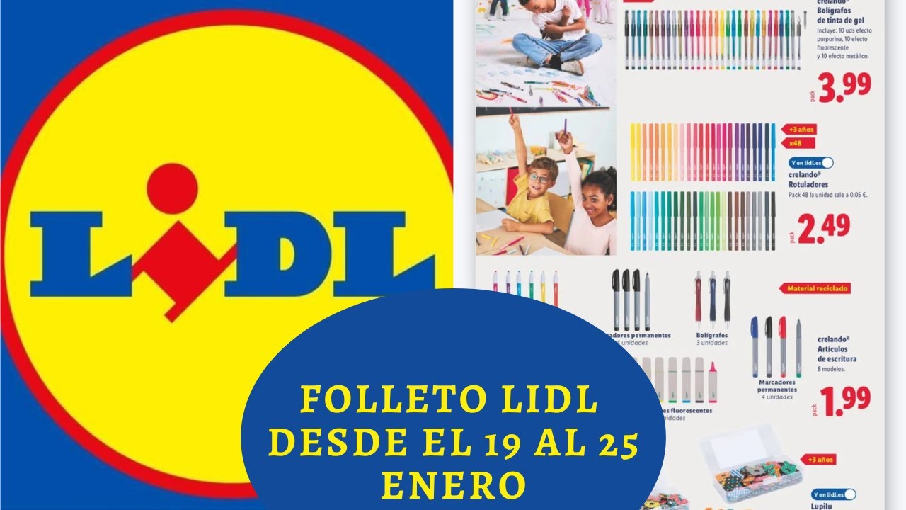 FOLLETO LIDL /CATALOGO LIDL LUNES 19 AL DOMINGO 25 ENERO #lidl
